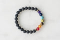 Seven chakra gemstone bracelet