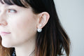 Double pearl earrings